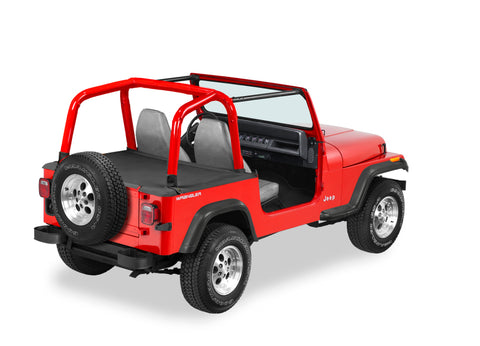 Bestop 87-91 Jeep Wrangler YJ Duster Deck Cover (Black Denim) - 90002-15