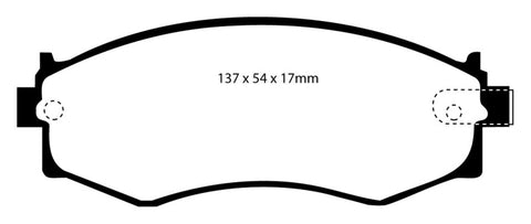 EBC 91-97 Infiniti G20 2.0 Redstuff Front Brake Pads - DP3792C