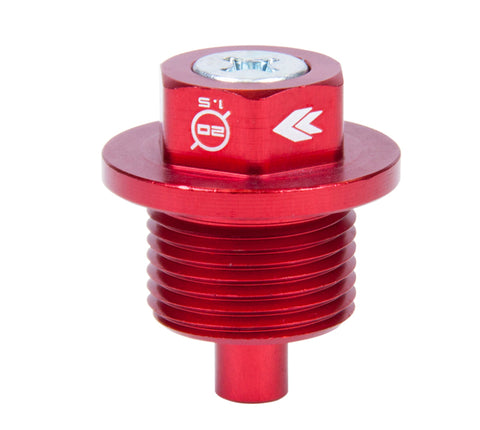 NRG Magnetic Oil Drain Plug M20X1.5 Subaru - Red - NOP-300RD