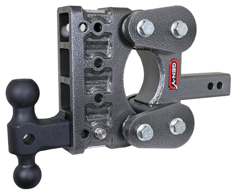 Gen-Y The Boss Torsion-Flex 2in Shank 5in Drop 1.7K TW 16K Hitch w/GH-051 Dual-Ball - GH-1214