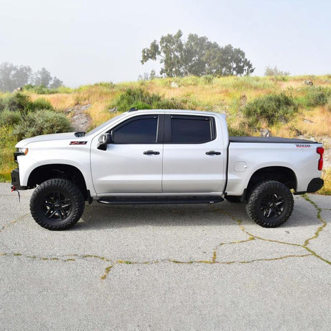 Westin 19-23 Chevrolet/GMC Silverado/Sierra 1500 Crew Cab Outlaw Nerf Step Bars - Textured Black - 28-31275