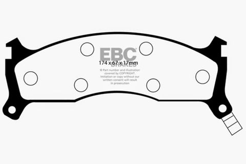 EBC 95-97 Kia Sportage 2.0 Ultimax2 Front Brake Pads - UD670