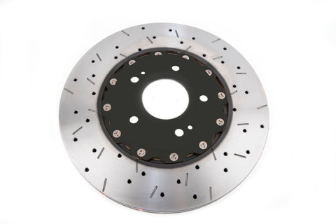 DBA 00-05 Mitsubishi Evo 5/6/7/8 / 06-08 Evo 9 Black Front Drilled & Slotted 5000 Series - 52218BLKXS