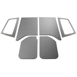 DEI 11-18 Jeep Wrangler JK 2-Door Boom Mat Complete Headliner Kit - 6 Piece - Gray Leather Look - 50289