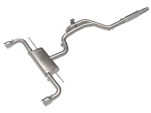 aFe Gemini XV 3in to 2 1/2in 304 SS Cat-Back Exhaust 22-23 Volkswagen GTI (MK8) 2.0L w/Polished Tips - 49-36451-P
