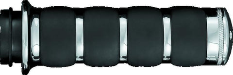 Kuryakyn ISO Grips Without Throttle Boss Throttle-By-Wire Chrome - 6227