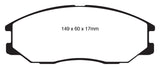 EBC 08-10 Kia Sorento 3.3 Yellowstuff Front Brake Pads - DP41558R