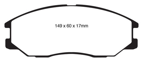 EBC 08-10 Kia Sorento 3.3 Yellowstuff Front Brake Pads - DP41558R