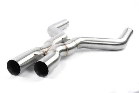 Dinan 24-26 BMW X5 M LCI/X6 M LCI (F95/F96) High Flow X-Pipe Exhaust - 3.25in - Stainless Steel - D660-0103