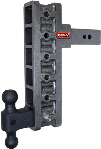 Gen-Y Mega Duty 2.5in Shank 12in Offset Drop 3.5K TW 32K Hitch w/GH-0161 Dual-Ball - GH-1916