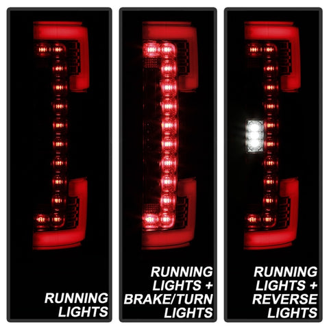 Spyder 17-18 Ford F-250 SD (w/Blind Spot Sens) LED Only Tail Lights - Red Clr (ALT-YD-FS17BS-LED-RC) - 5085634