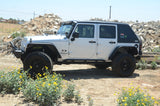 DV8 Offroad 07-18 Jeep Wrangler JK 2 Piece Fast Back Hard Top 4 Door - Black (DS Only) - HT07FB42
