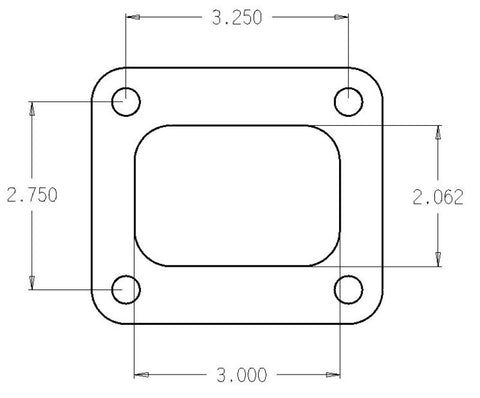 Cometic Turbo FLG T4 Garrett Exh Inlet .010in Exhaust Gasket - C4516