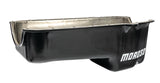 Moroso Pre-80 Chevrolet Small Block (w/Driver Side Dipstick) Wet Sump 5qt 7.5in Steel Oil Pan - Blk - 20170