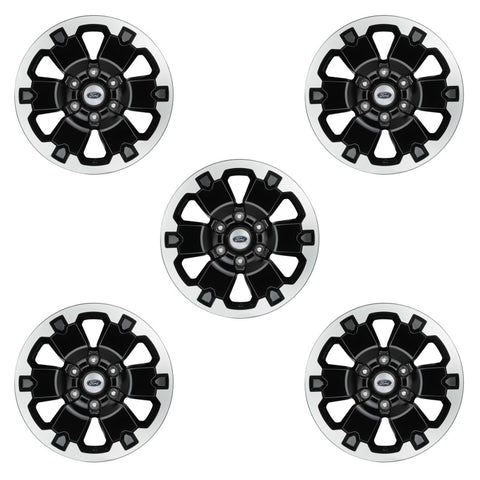 Ford Racing 21-22 Bronco 18in Black Machined Face Wheel Kit - M-1007K-BB5