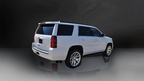 Corsa 2015-2020 Chevy Tahoe/GMC Yukon Cat-Back Exhaust Sport 3in Single Side Twin Black 4in Tips - 14859BLK