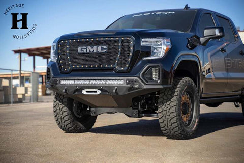 Addictive Desert Designs 2019 GMC Sierra 1500 SF Front Bumper w/ Winch Mount & Sensor Cutout - F471423030103