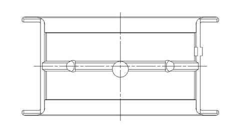 ACL Chevrolet V8 396/402/427/454 STD Size High Perf Main Bearing Set w/.001 Oil Clearance (Narrowed) - 5M829HXN-STD