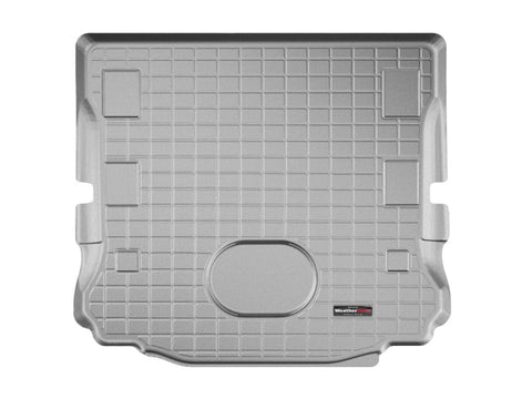 WeatherTech 2015+ Jeep Wrangler Cargo Liner - Grey (Works w/Alpine Premium 9-Speakers) - 421055