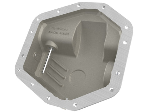 aFe POWER Pro Series Front Diff Cover Black w/ Machined Fins Ford F-250/350 23-26 (Dana M235) - 46-71480B
