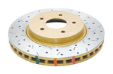 DBA 8/98+ Nissan Skyline R34 GTT Front Cross Drilled Slotted 4000 Series Rotor - DBA42304XS
