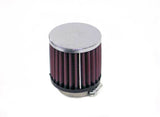 K&N Universal Chrome Filter-Round Straight 2.125in Flg ID x 3in OD x 3in H - RC-1910