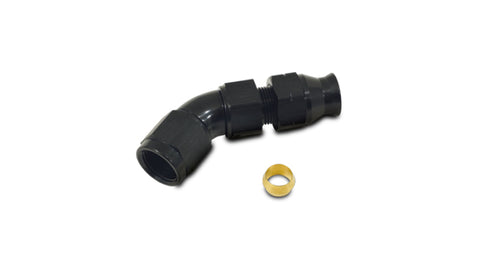 Vibrant 45 Degree 5/16in Tube to Female 6AN Adapter - 16555