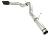 aFe MACHForce XP 5in DPF-Back 409SS Exhaust Dodge Diesel Trucks 07.5-12 L6-6.7L (td) Black Tip - 49-42016-B