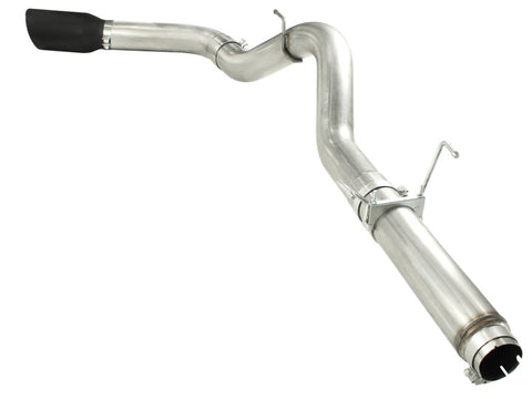 aFe MACHForce XP 5in DPF-Back 409SS Exhaust Dodge Diesel Trucks 07.5-12 L6-6.7L (td) Black Tip - 49-42016-B