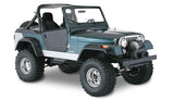 Bushwacker 59-83 Jeep CJ5 Cutout Style Flares 4pc - Black - 10910-07