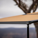 ARB Aluminum Awning, Black Frame, 8.2FT x 8.2FT, Installed with LED Light Strip - 814412A