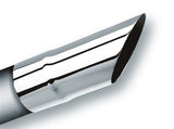 Borla Universal Polished Tip Single Round Angle-Cut (inlet 2 1/4in. Outlet 2 1/4in) - 20106