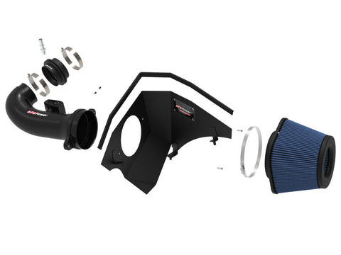 aFe 19-20 GM Trucks 5.3L/6.2L Track Series Carbon Fiber Cold Air Intake System With Pro 5R Filters - 57-10015R