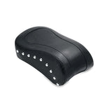 Mustang 00-15 Harley Softail Standard Rear Tire Wide Touring Passenger Seat w/Studs - Black - 76175