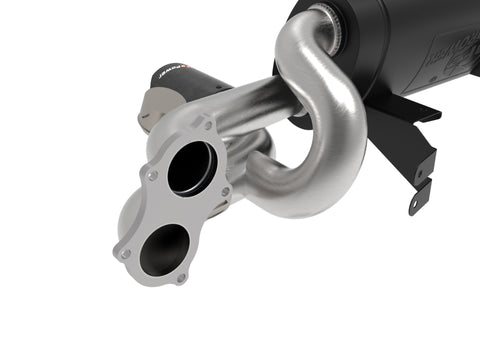 aFe MACHForce XP 2.25in-2.5in 304SS Exhaust Cat-Back 20-22 Porsche Cayman GT4 (718) - Carbon Tips - 49-36443-C