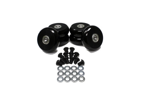Energy Suspension 2.375in Black Hyper-Glide PolyCreeper Wheels (Set of 6) - 9.9172G