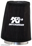 K&N Drycharger Air Filter Wrap Black 5.375in Diameter / 6.5in Height - RC-5149DK