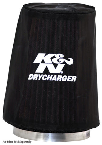 K&N Drycharger Air Filter Wrap Black 5.375in Diameter / 6.5in Height - RC-5149DK