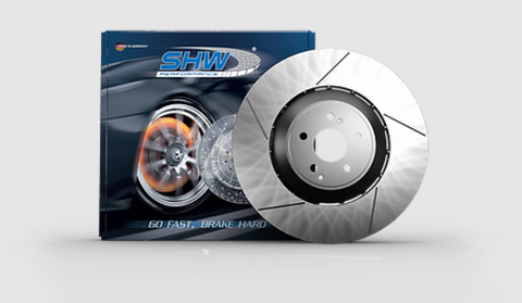 SHW 13-16 Porsche Panamera GTS w/o Ceramics Right Front Slotted Lightweight Brake Rotor (298615302C) - PFR49726