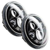 Oracle 7in High Powered LED Headlights - Black Bezel - White - 5769-001
