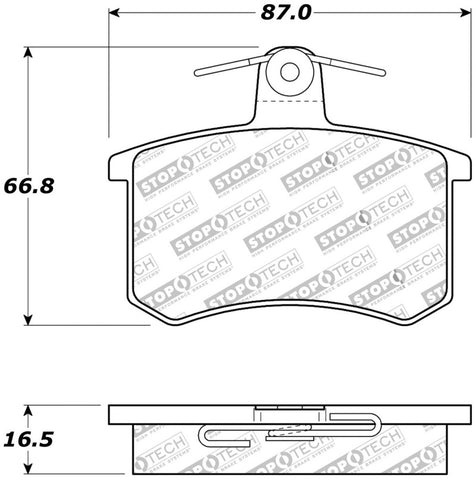 StopTech Performance 96-2/97 Audi A4 / 96-01 A4 Quattro / 95-98 A6 Rear Brake Pads - 309.02280