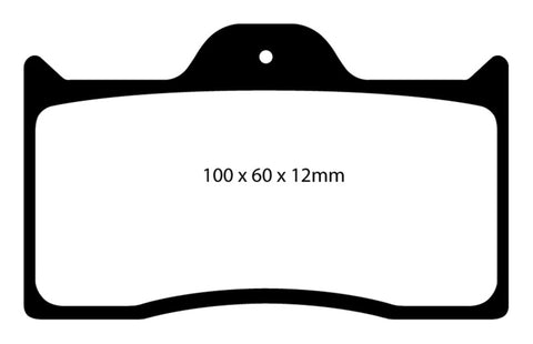 EBC Brakes Yellowstuff Performance Brake Pads - DP4038R