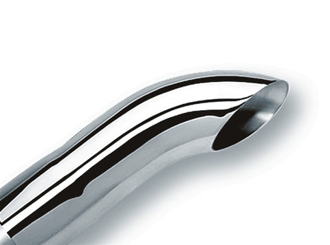 Borla Universal Polished Tip Single Round Turndown/Turnout (inlet 3in. Outlet 3in) *NO Returns* - 20140