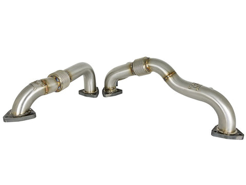 aFe Twisted Steel Power Package Up-Pipes / Manifold 08-10 Ford Diesel Trucks V8 6.4L (td) - 48-33016-PK