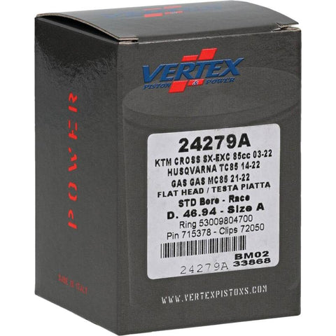 Vertex Piston 09-24 KTM 85 SX 85cc Cast Race Piston Kit - 24279A