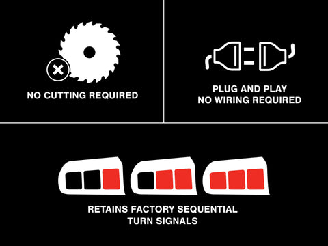 Raxiom 15-22 Ford Mustang Profile LED Tail Lights - Gloss Black Housing (Smoked Lens) - 402183