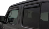 AVS 07-18 Jeep Wrangler Unlimited Ventvisor In-Channel Front & Rear Window Deflectors 4pc - Smoke - 194249