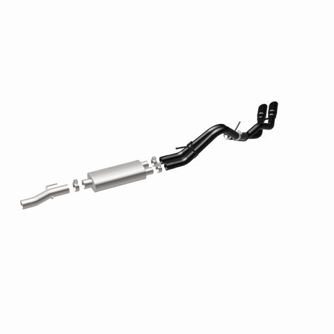 MagnaFlow SYS Cat-Back 10-14 Ford Raptor 6.2L V8 2.5/3in Black Dual Same Side Exit Rear 3.5 Tips - 15366