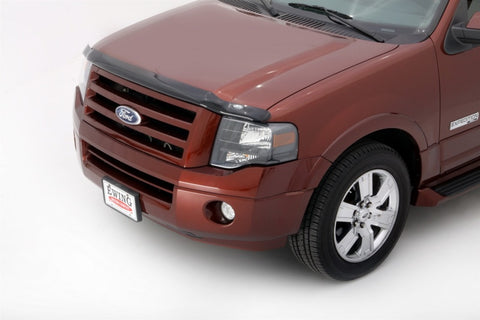 AVS 07-17 Ford Expedition Hoodflector Low Profile Hood Shield - Smoke - 21321
