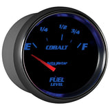 AutoMeter Gauge Fuel Level 2-5/8in. 73 Ohm(e) to 10 Ohm(f) Elec Cobalt - 7915